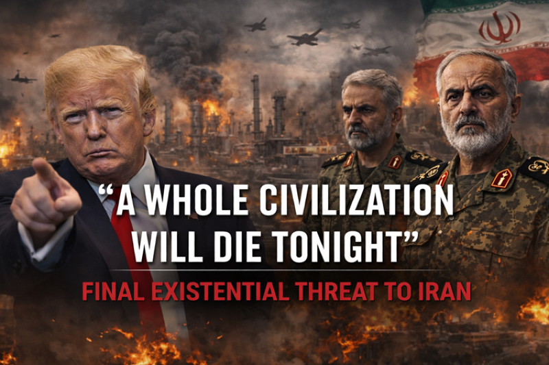 "A Whole Civilization Will Die Tonight": Trump Issues Final Existential Threat to Iran as Deadline Looms