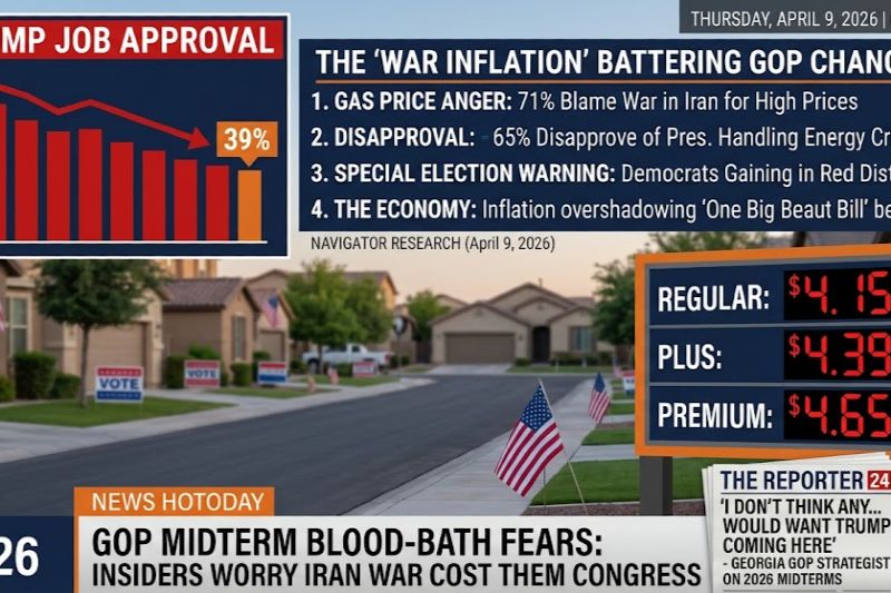 Trump's Midterm Hopes Falter as Iran War and Rising Gas Prices Worry Republicans