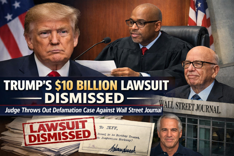 Florida Judge Dismisses Trump’s $10 Billion Defamation Suit Against Wall Street Journal