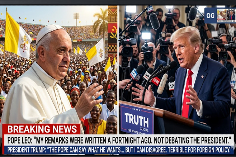 Pope Leo De-escalates War of Words with Trump During African Tour
