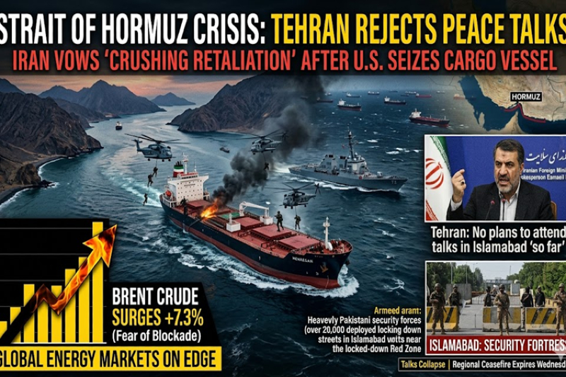 Strait of Hormuz Crisis: Tehran Rejects Peace Talks Following U.S. Ship Seizure