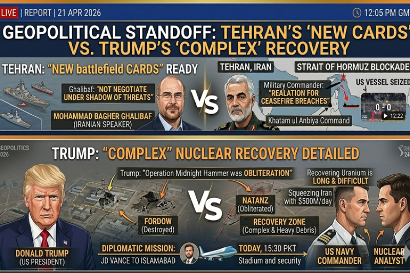 Tehran Threatens ‘New Battlefield Cards’ as Trump Details ‘Complex’ Nuclear Recovery