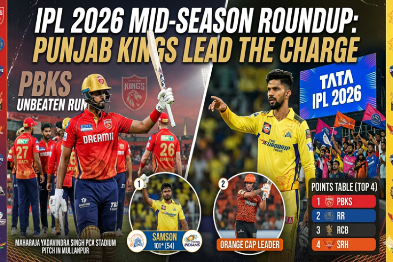 IPL 2026 Mid-Season Roundup: Punjab Kings Lead as Tournament Hits Fever Pitch