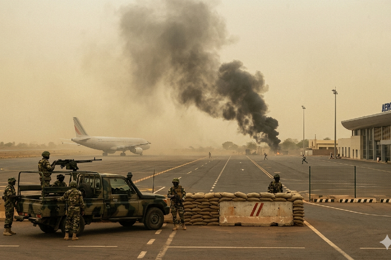 Explosions, Gunfire Reported Near Key Military Base in Mali;  Fighting  Continues