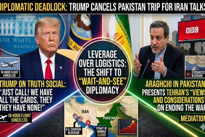 Diplomatic Deadlock: Trump Abruptly Cancels Envoy Trip to Pakistan for Iran Talks