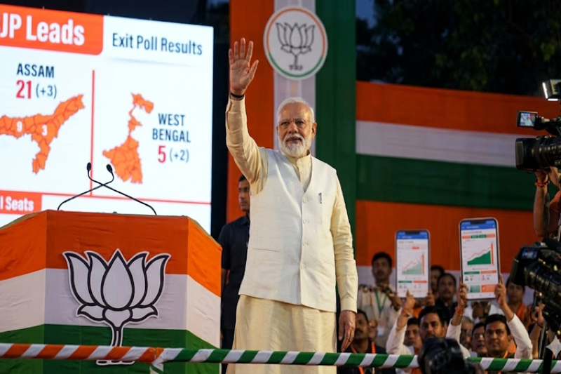 Modi’s BJP Projected for Strategic Gains in 2026 State Elections, Exit Polls Reveal
