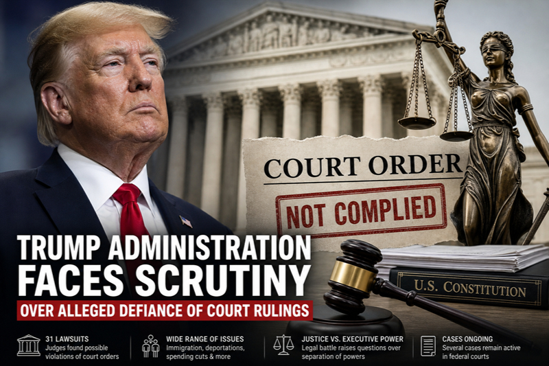 Trump Administration Faces Scrutiny Over Alleged Defiance of Court Rulings