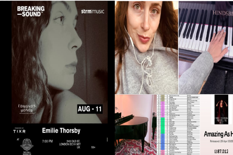 Danish Pop Singer Emilie Thorsby to Make International Concert Debut in London This August