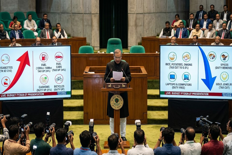Bangladesh Budget FY2026-27: Cigarettes, Fuel Cars, Cashews, and Bicycles to Cost More; Rice, Spices, Laptops, and Gold Jewelry Set to Get Cheaper