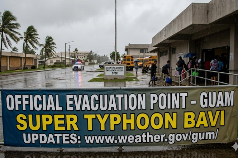 Residents Brace as Category 5 Super Typhoon Bavi Approaches the Mariana Islands