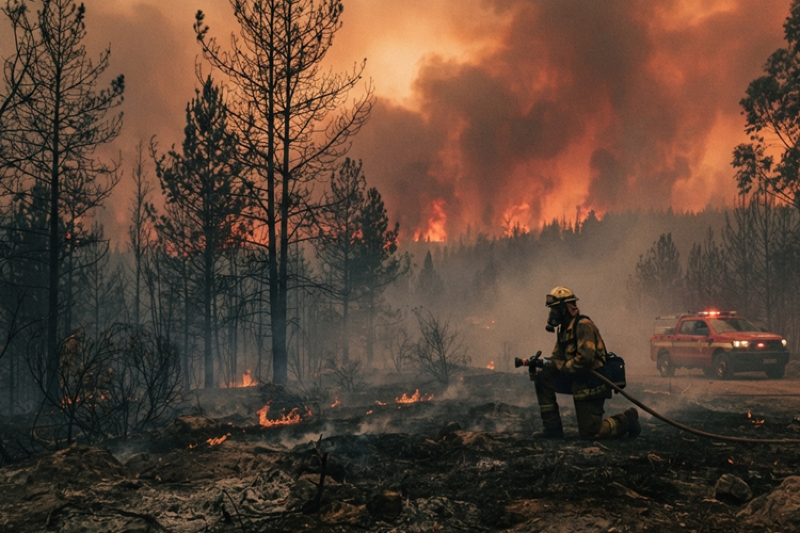 Severe Wildfires Overwhelm Madrid as Mass Evacuations Hit Spain and France
