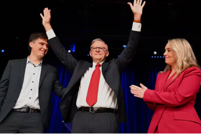 Albanese Secures Historic Re-Election with Labor Landslide in Australia