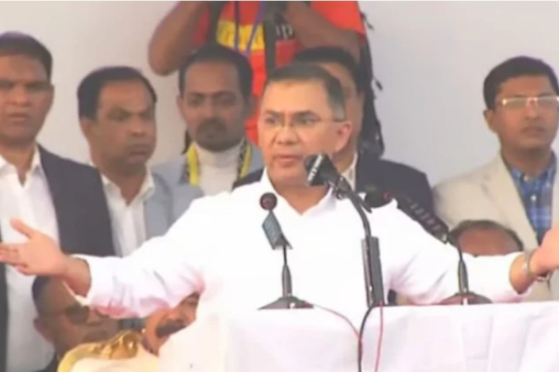 Tarique Rahman Calls for a Safe Bangladesh as he returns home-  ফেরার পর প্রথম সভা: নিরাপদ বাংলাদেশ গড়ার সময় এসেছে, তারেক রহমান