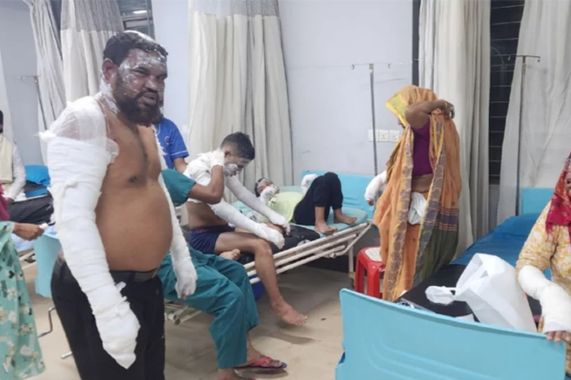 Gas Cylinder Explosion in Ashulia: 11  Including 4 Children Burned