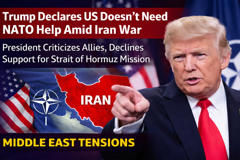 Trump Says US Doesn’t Need NATO Support Amid Iran War Tensions