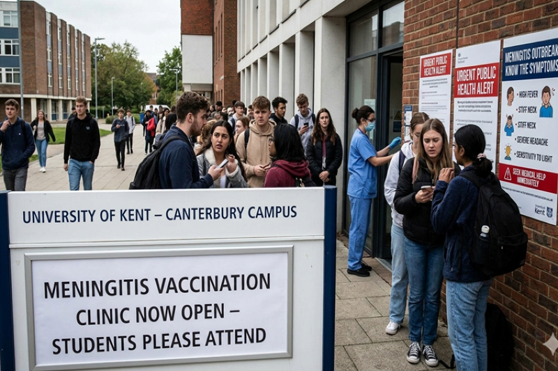 England Issues Nationwide Alert After Deadly Meningitis Outbreak in Kent