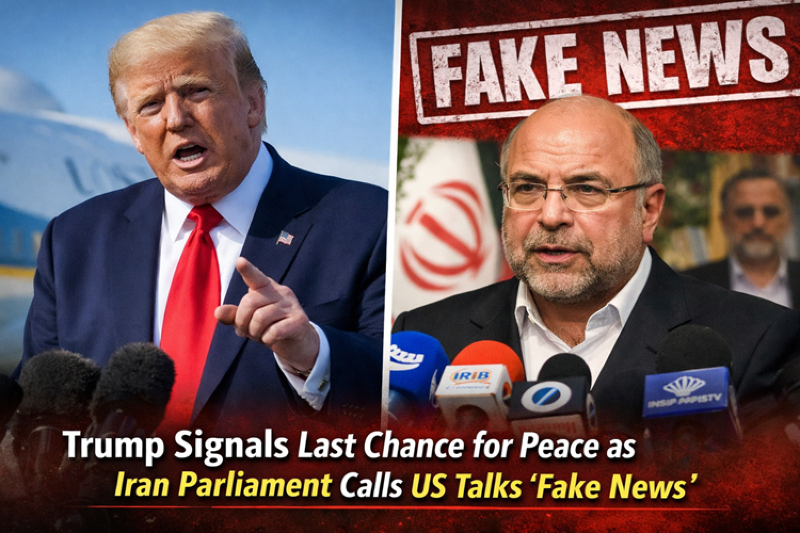 Trump Signals Final Chance for Peace as Iran Parliament Dismisses US Talk Claims as ‘Fake News’