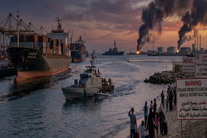 Iran Warns Civilians in the Region to Flee Near U.S. Bases; Targets Riyadh and Kuwaiti Ports as Peace Talks Stall