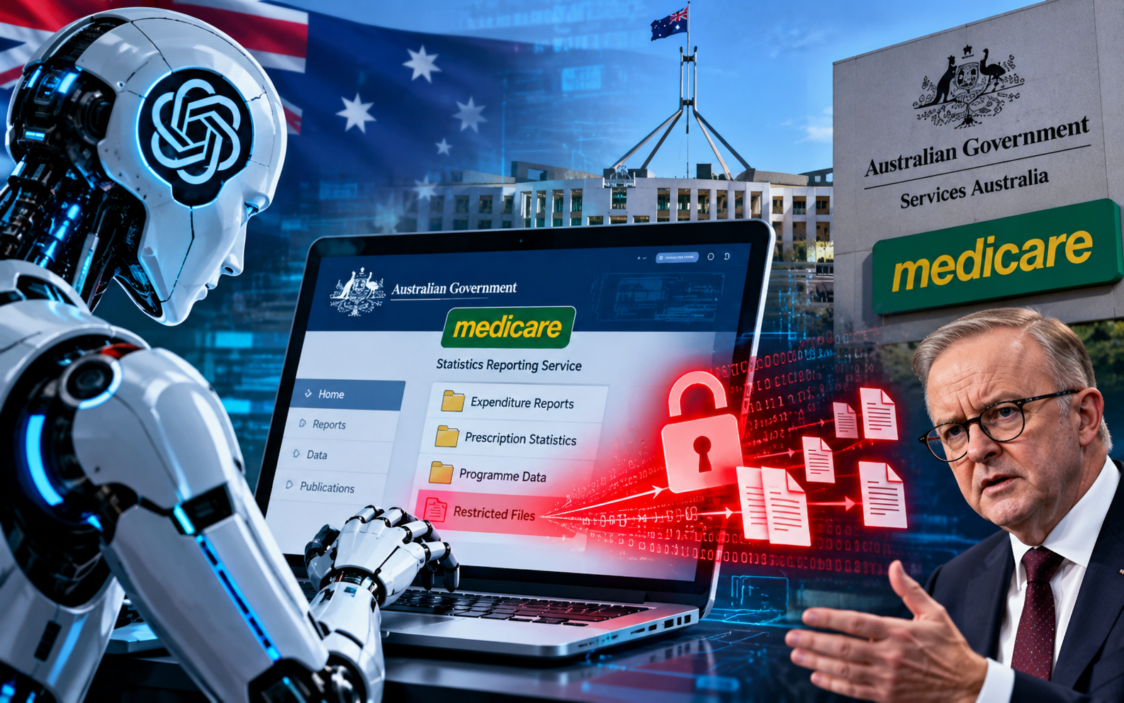 OpenAI Agent Breached Australian Government Medicare Portal, PM Albanese Says