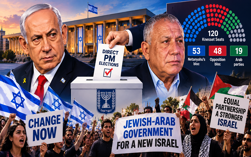Israeli Opposition Weighs Direct Prime Ministerial Election as Calls Grow for Jewish-Arab Coalition